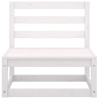 Thumbnail for 7-tlg. Garten-Lounge-Set Weiß Kiefer Massivholz