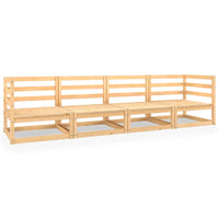 Thumbnail for 4-Sitzer-Gartensofa Kiefer Massivholz