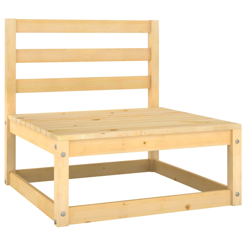 4-Sitzer-Gartensofa Kiefer Massivholz