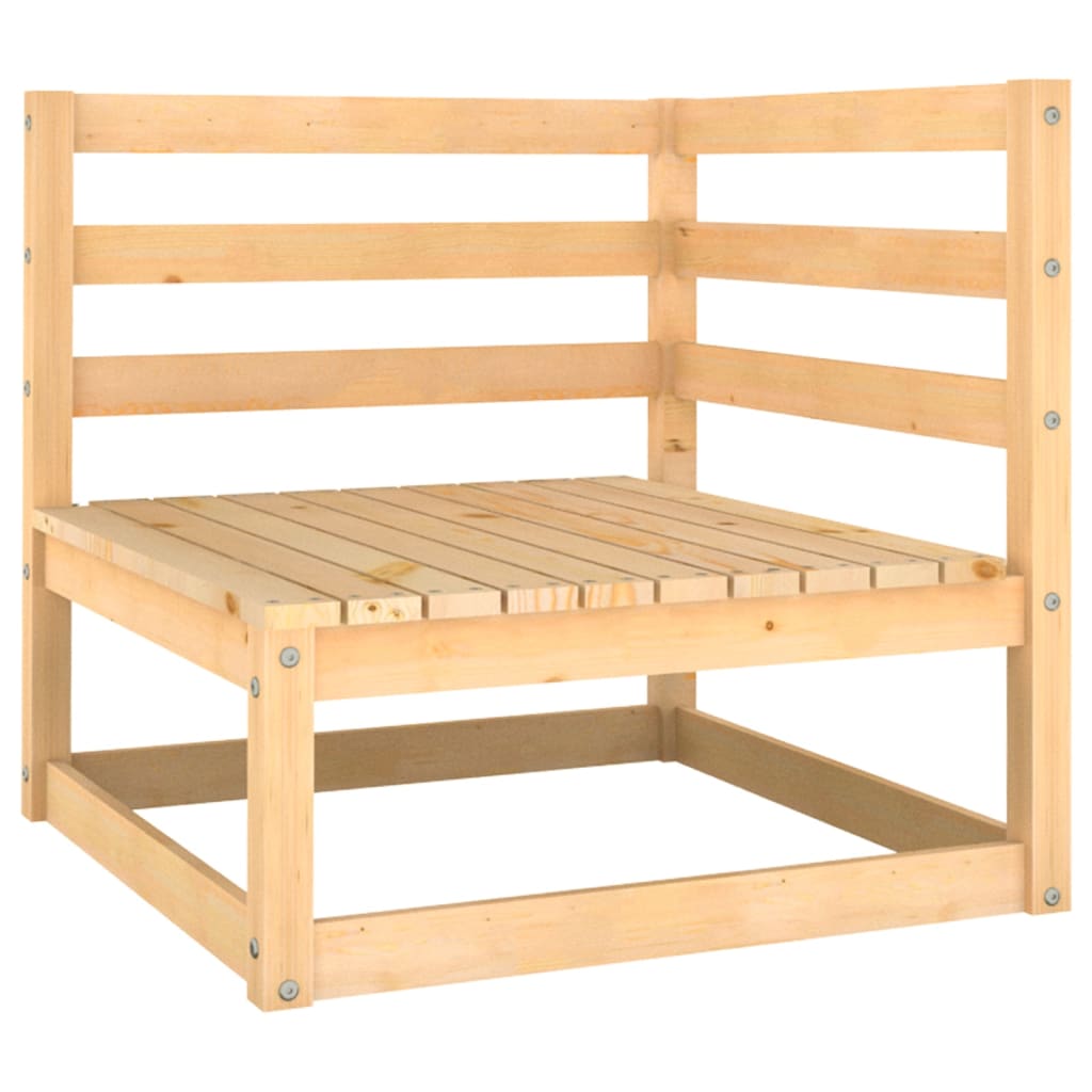 4-Sitzer-Gartensofa Kiefer Massivholz