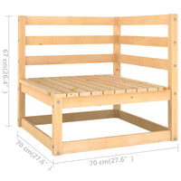 Thumbnail for 4-Sitzer-Gartensofa Kiefer Massivholz