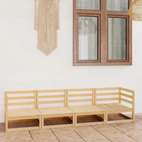 Thumbnail for 4-Sitzer-Gartensofa Kiefer Massivholz