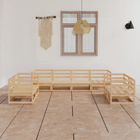 Thumbnail for 8-tlg. Garten-Lounge-Set Massivholz Kiefer