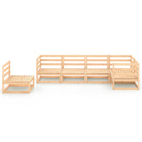 Thumbnail for 6-tlg. Garten-Lounge-Set Massivholz Kiefer