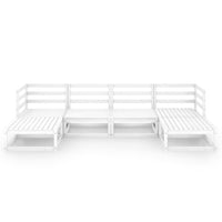 Thumbnail for 6-tlg. Garten-Lounge-Set Kiefer Massivholz