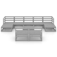 Thumbnail for 10-tlg. Garten-Lounge-Set Kiefer Massivholz