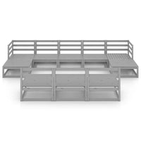 Thumbnail for 10-tlg. Garten-Lounge-Set Kiefer Massivholz