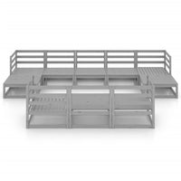 Thumbnail for 10-tlg. Garten-Lounge-Set Kiefer Massivholz