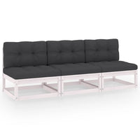 Thumbnail for 3-Sitzer-Sofa mit Kissen Massivholz Kiefer