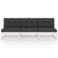 Thumbnail for 3-Sitzer-Sofa mit Kissen Massivholz Kiefer