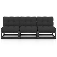 Thumbnail for 3-Sitzer-Sofa mit Kissen Kiefer Massivholz