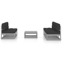 Thumbnail for 6-tlg. Garten-Lounge-Set mit Kissen Kiefer Massivholz