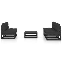 Thumbnail for 6-tlg. Garten-Lounge-Set mit Kissen Kiefer Massivholz