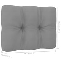 Thumbnail for 3-Sitzer-Gartensofa mit Kissen Kiefer Massivholz