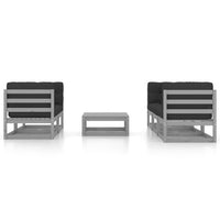 Thumbnail for 6-tlg. Garten-Lounge-Set mit Kissen Kiefer Massivholz