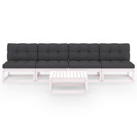 Thumbnail for 5-tlg. Garten-Lounge-Set mit Kissen Kiefer Massivholz