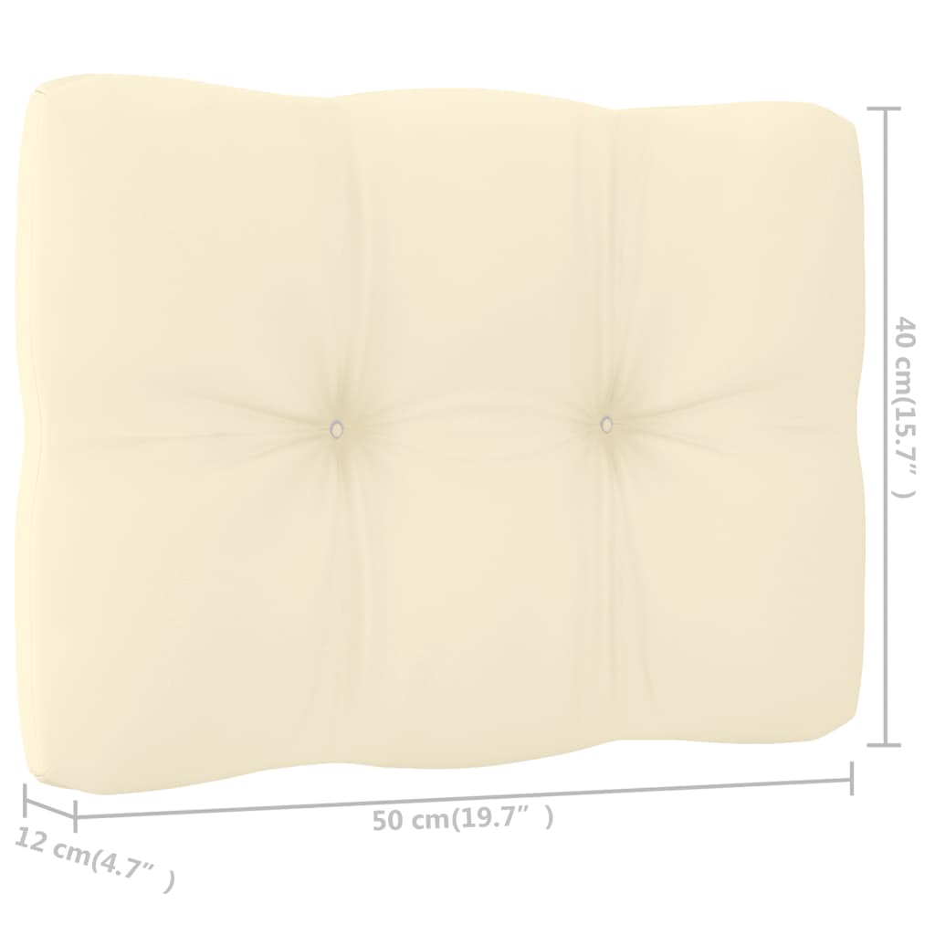 4-Sitzer-Gartensofa mit Kissen Kiefer Massivholz