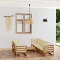 Thumbnail for 8-tlg. Garten-Lounge-Set mit Kissen Kiefer Massivholz