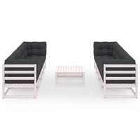 Thumbnail for 9-tlg. Garten-Lounge-Set mit Kissen Kiefer Massivholz