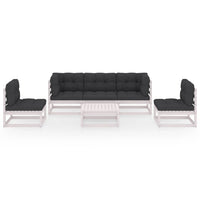 Thumbnail for 6-tlg. Garten-Lounge-Set mit Kissen Kiefer Massivholz