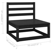 Thumbnail for 3-tlg. Garten-Lounge-Set mit Kissen Kiefer Massivholz