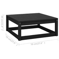 Thumbnail for 3-tlg. Garten-Lounge-Set mit Kissen Kiefer Massivholz