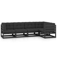 Thumbnail for 5-tlg. Garten-Lounge-Set mit Kissen Massivholz Kiefer