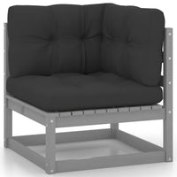 Thumbnail for 9-tlg. Garten-Lounge-Set mit Kissen Kiefer Massivholz