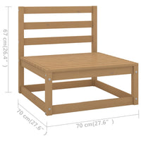 Thumbnail for 10-tlg. Garten-Lounge-Set mit Kissen Kiefer Massivholz