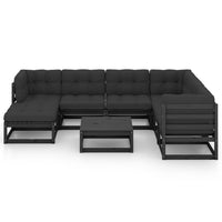 Thumbnail for 8-tlg. Garten-Lounge-Set mit Kissen Kiefer Massivholz
