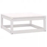 Thumbnail for 10-tlg. Garten-Lounge-Set mit Kissen Weiß Kiefer Massivholz