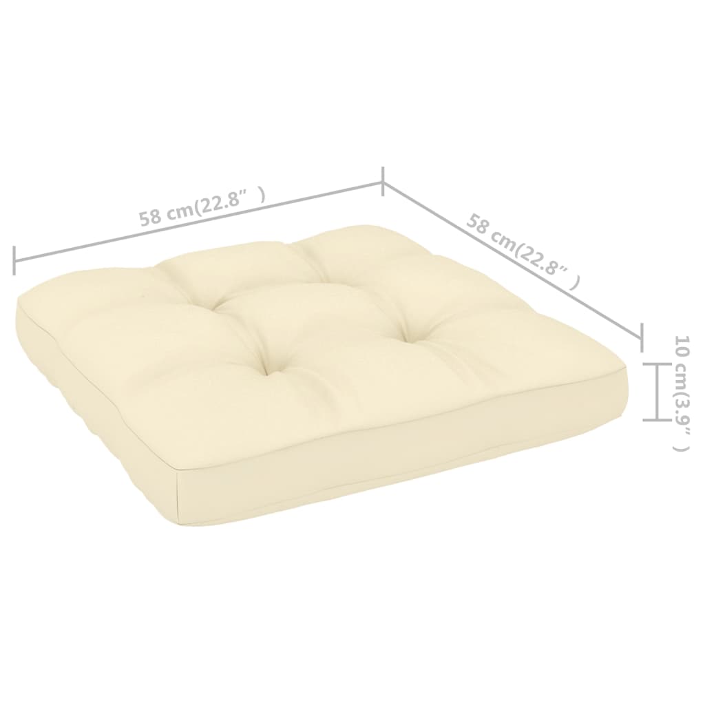 14-tlg. Garten-Lounge-Set Kissen Honigbraun Kiefer Massivholz