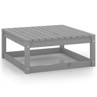 Thumbnail for 10-tlg. Garten-Lounge-Set mit Kissen Grau Kiefer Massivholz