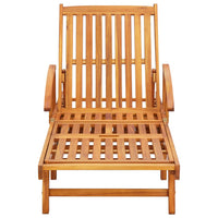 Thumbnail for Sonnenliegen 2 Stk. mit Auflagen Massivholz Akazie