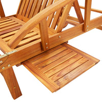 Thumbnail for Sonnenliegen 2 Stk. mit Tisch und Auflagen Massivholz Akazie