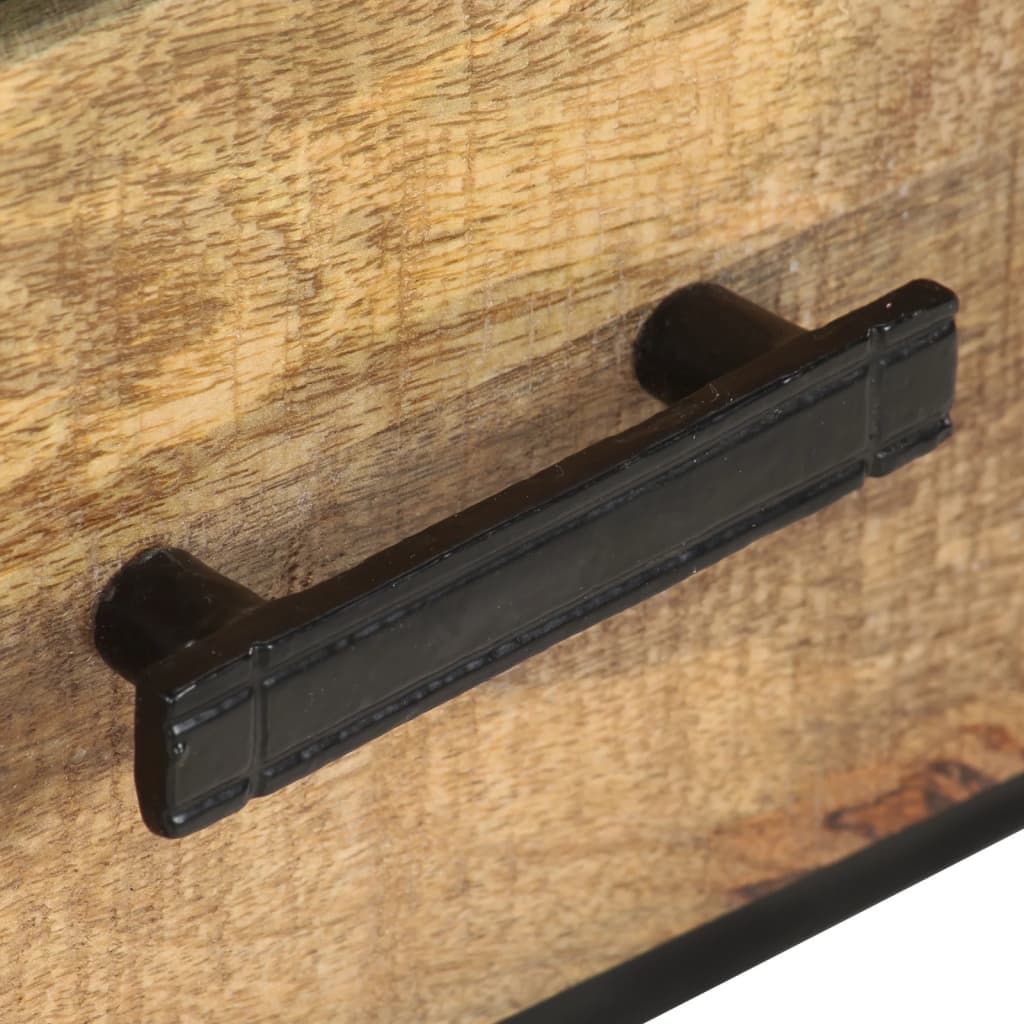 TV-Schrank 110x30x45 cm Raues Mangoholz