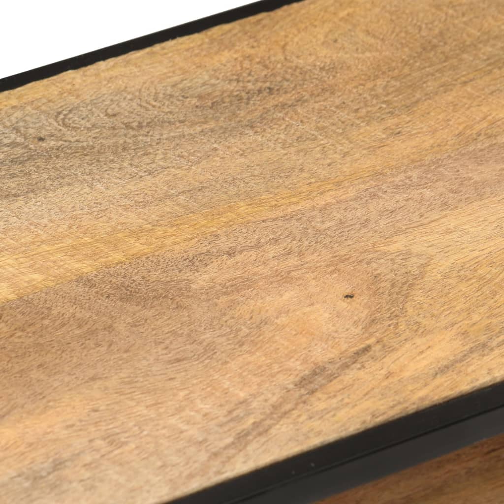 TV-Schrank 110x30x45 cm Raues Mangoholz