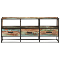Thumbnail for TV-Schrank 110x30x45 cm Altholz Massiv