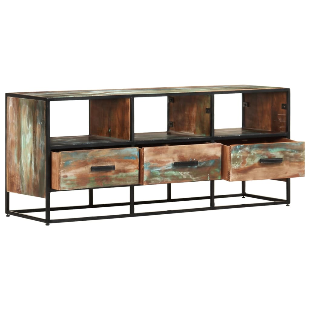 TV-Schrank 110x30x45 cm Altholz Massiv