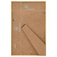 Thumbnail for Bilderrahmen Collage 3 Stk. für Wand Tisch Golden 13x18 cm MDF
