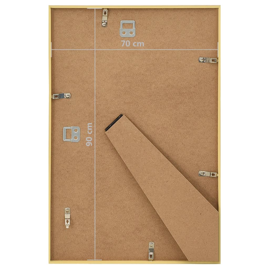 Bilderrahmen Collage 3 Stk. für Wand Tisch Golden 70x90 cm MDF