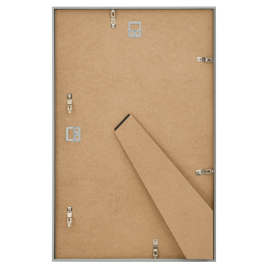 Bilderrahmen Collage 5 Stk. für Wand Tisch Silbern 10x15 cm MDF