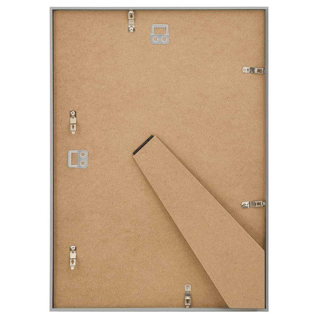 Bilderrahmen Collage 3 Stk. für Wand Tisch Silbern 18x24 cm MDF