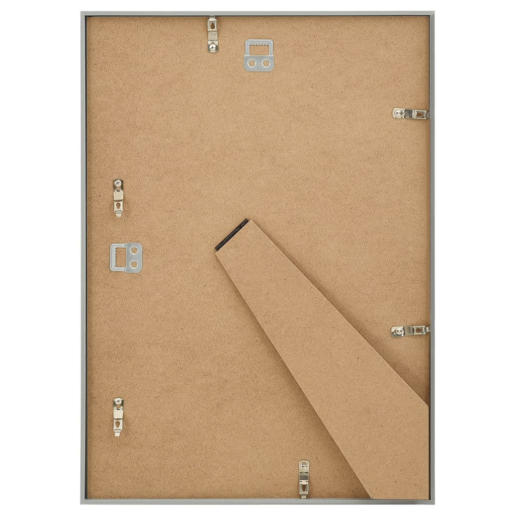 Bilderrahmen Collage 5 Stk. für Wand Tisch Silbern 18x24 cm MDF