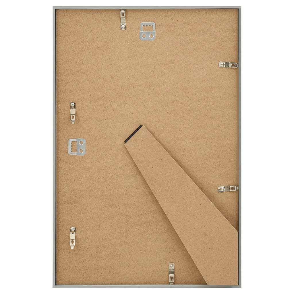 Bilderrahmen Collage 5 Stk. für Wand Tisch Silbern 21x29,7 cm MDF