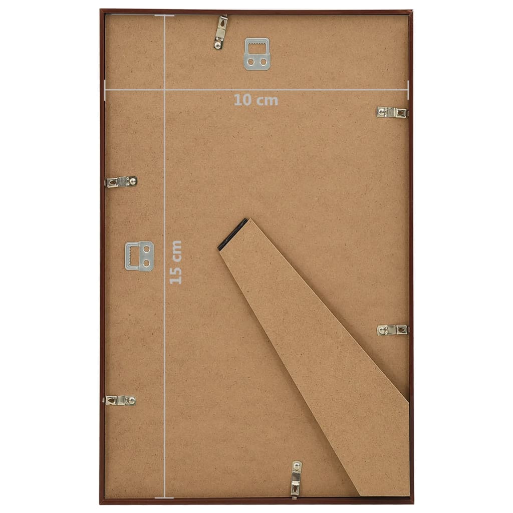 Bilderrahmen Collage 3 Stk. für Wand Tisch Bronze 10x15 cm MDF