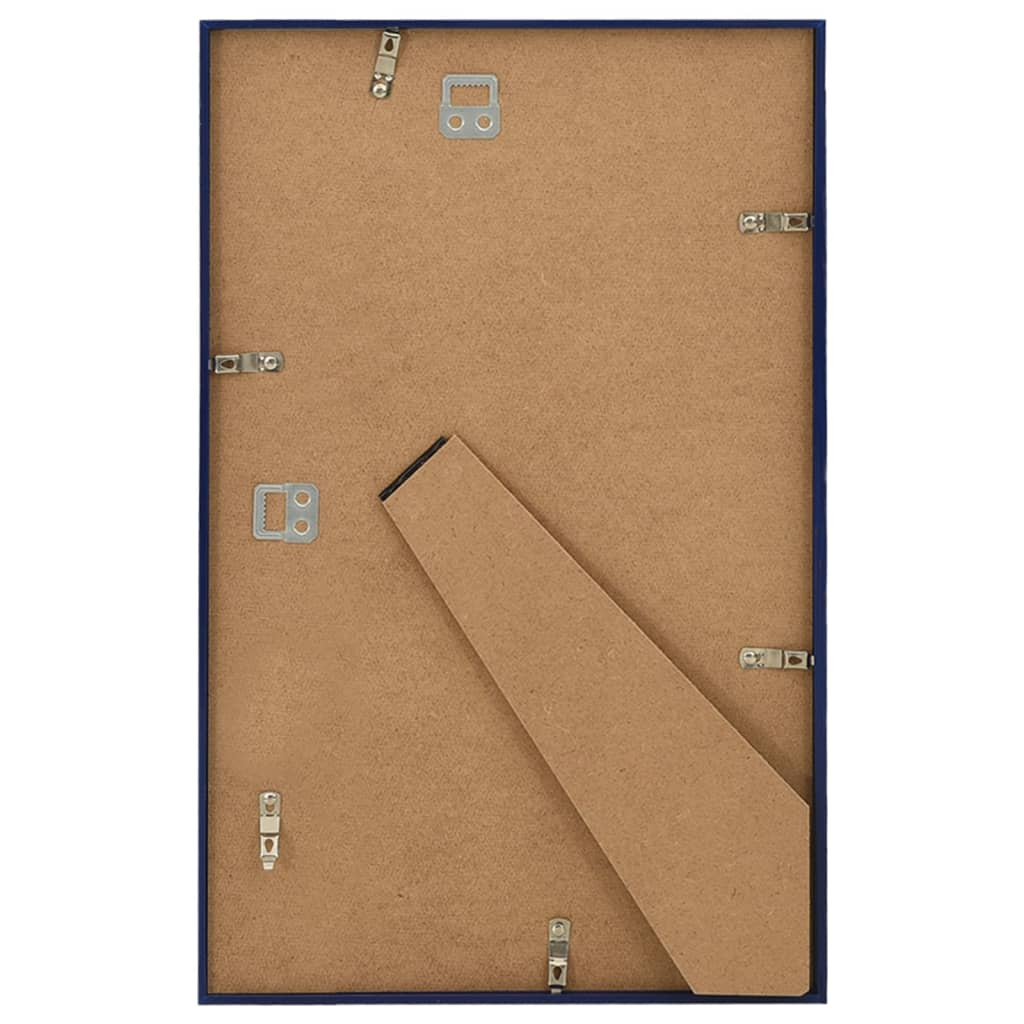 Bilderrahmen Collage 3 Stk. für Wand Tisch Blau 13x18 cm MDF