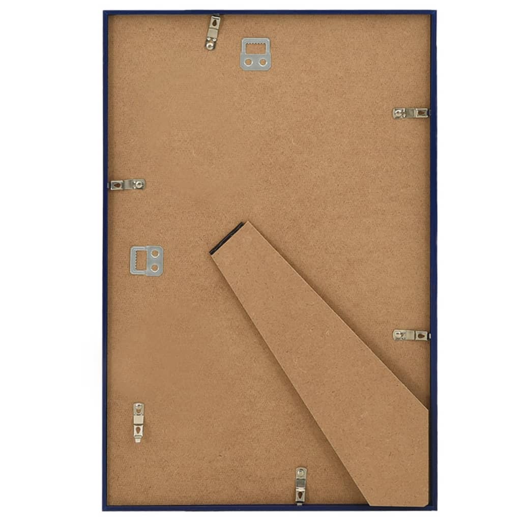 Bilderrahmen Collage 5 Stk. für Wand Tisch Blau 70x90 cm MDF