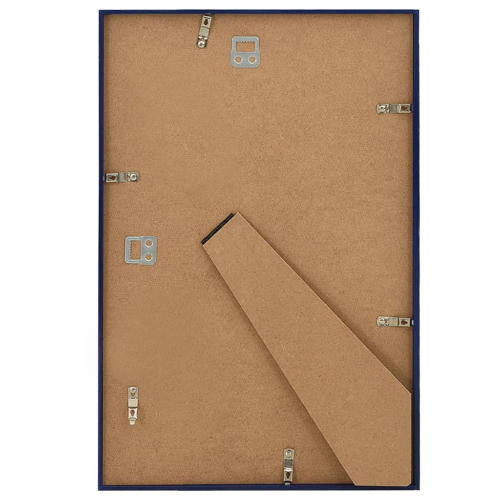 Bilderrahmen Collage 5 Stk. für Wand Tisch Blau 70x90 cm MDF