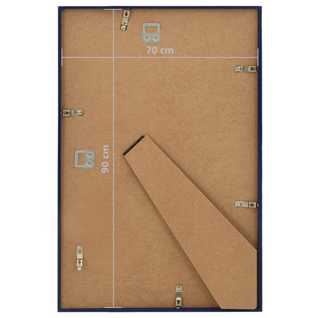 Bilderrahmen Collage 5 Stk. für Wand Tisch Blau 70x90 cm MDF